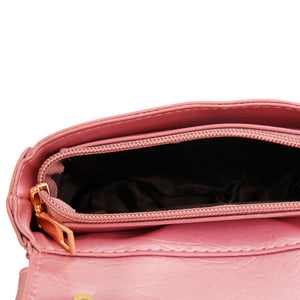 Pink Moto Crossbody Bag