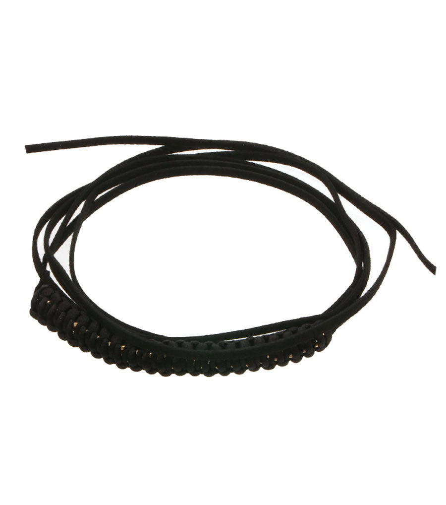 Black Suede and Ribbon Choker Necklace