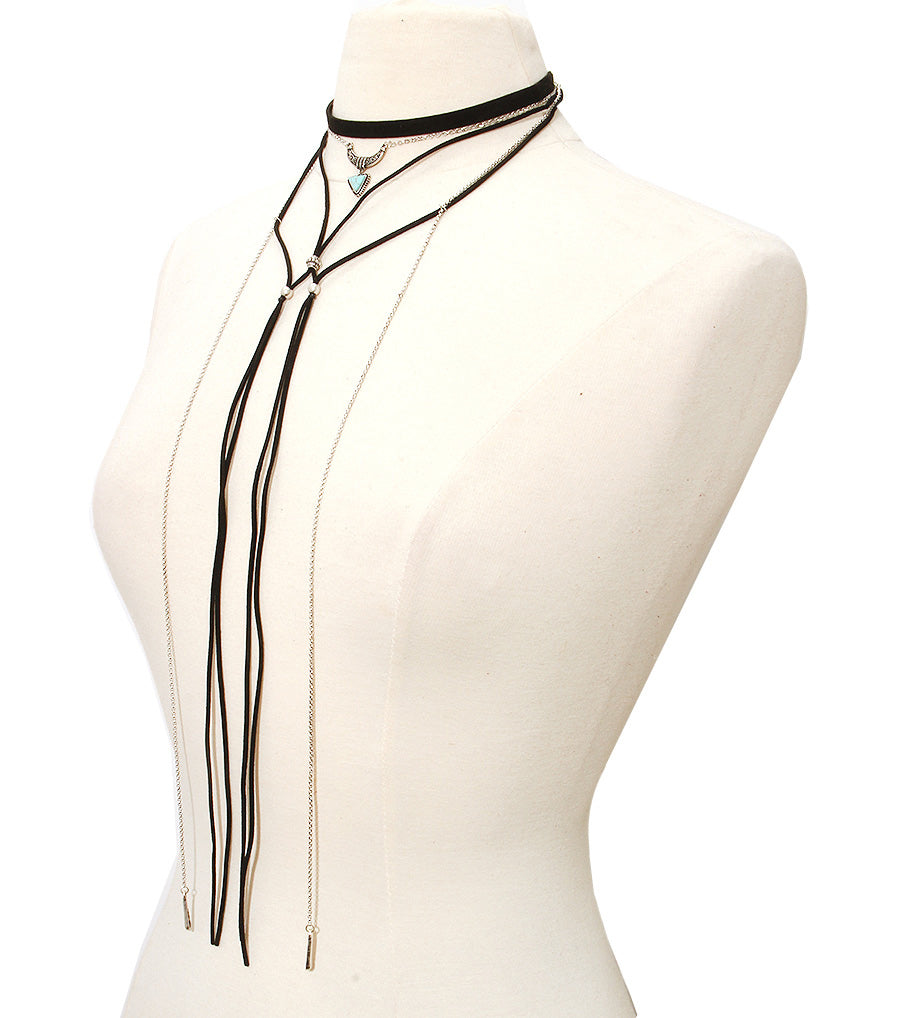 Chain Suede Choker