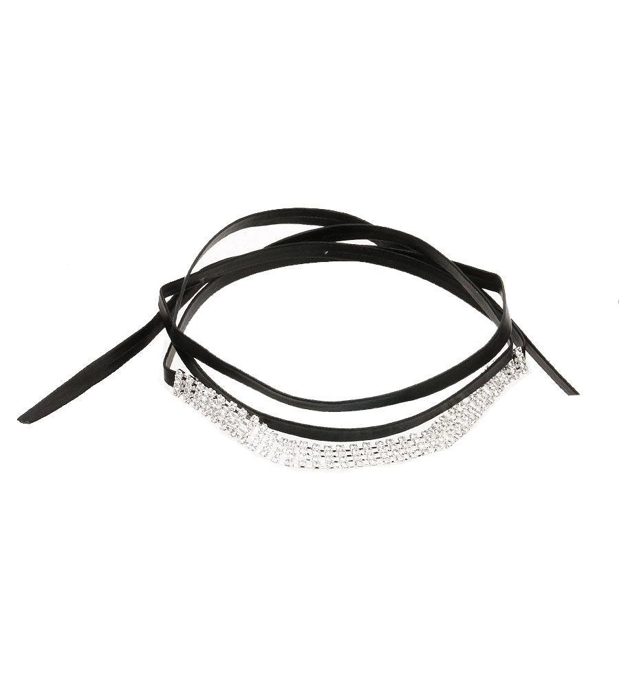 Ribbon Leather Choker