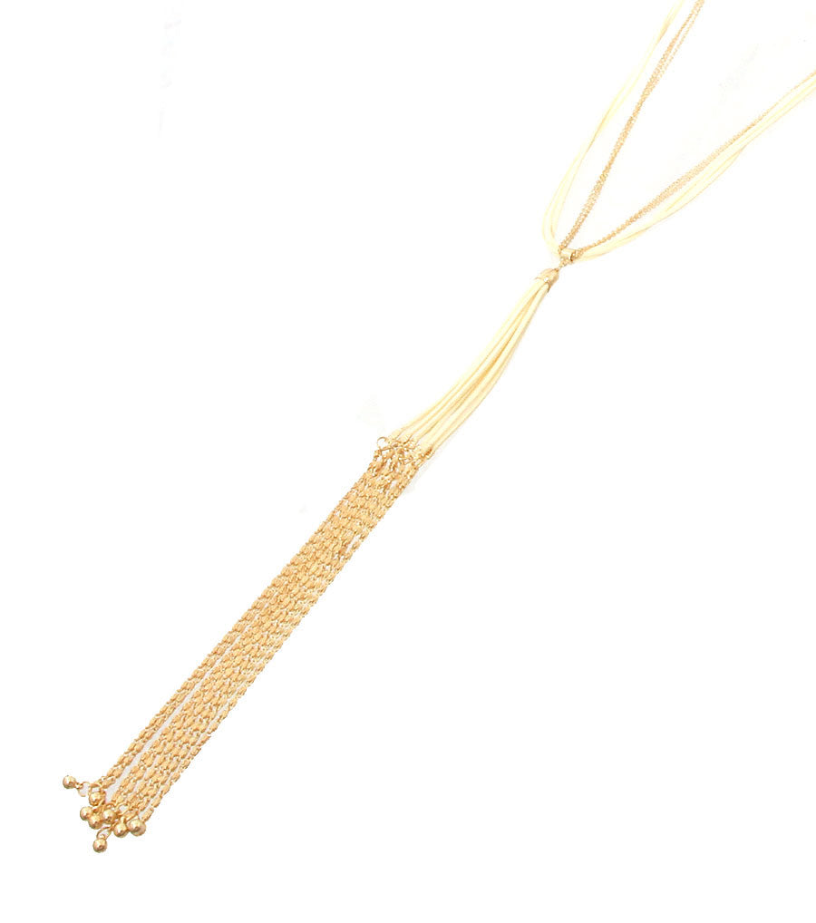 Suede Drop Necklace Set