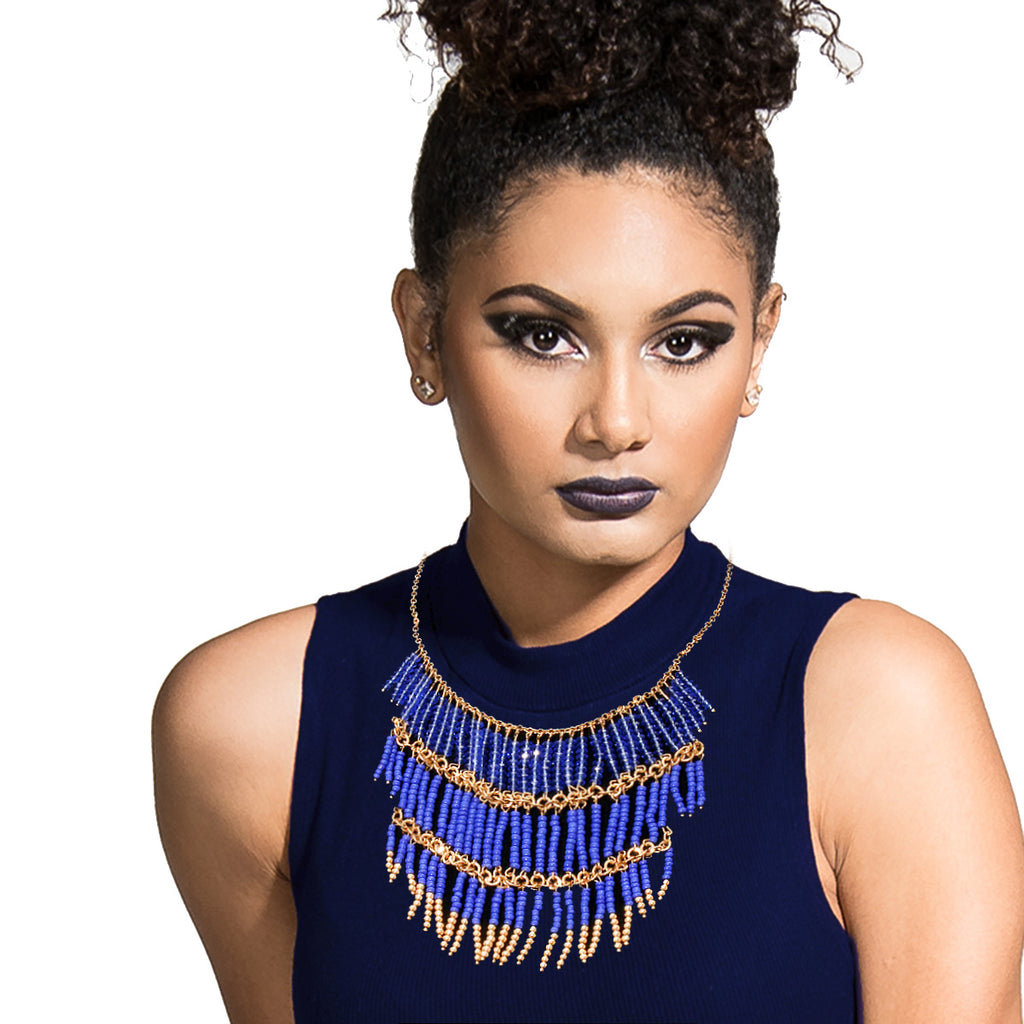 Beads Drop Necklace Set