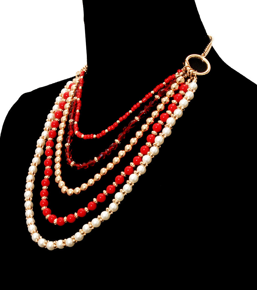 Beads Pearl Necklace Set