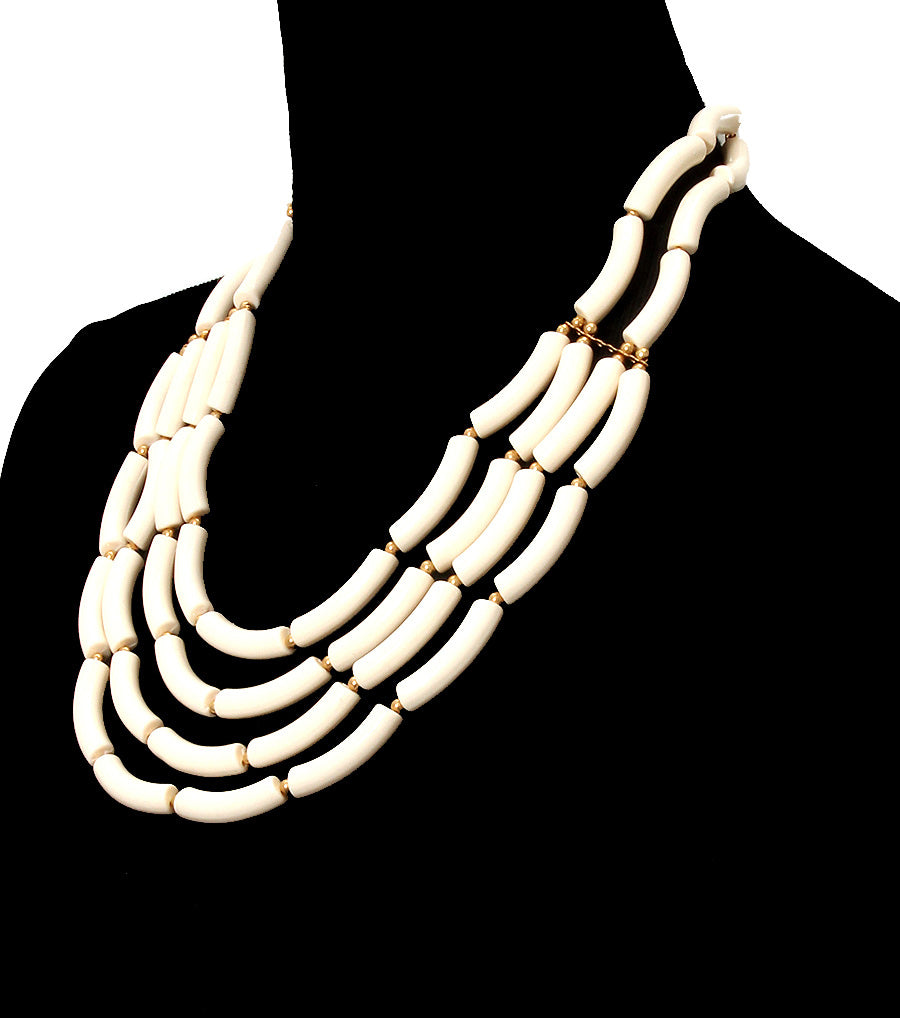 Acrylic Penne Necklace Set