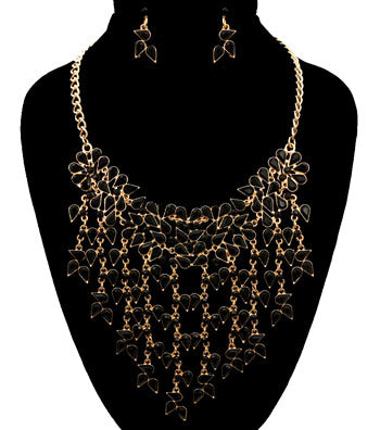 Beads Drop Necklace Set