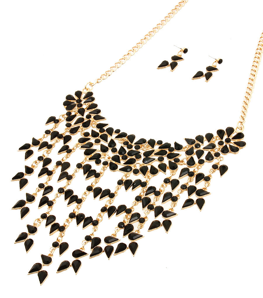 Beads Drop Necklace Set