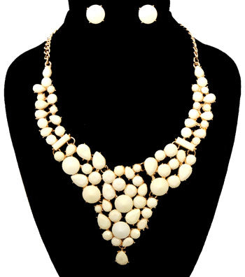 Beads Statement Necklace Set