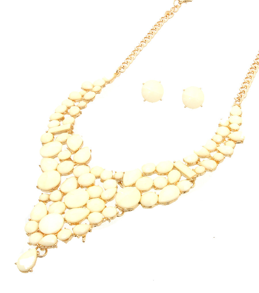 Beads Statement Necklace Set