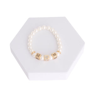 Cream Pearl MOM Bracelet