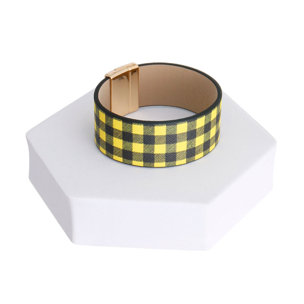 Yellow Buffalo Plaid Bracelet