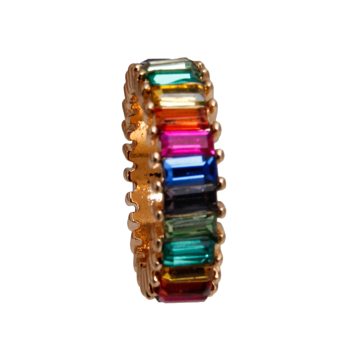 Size 8 Rainbow Eternity Ring