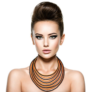 Layered Wrapped Necklace Set