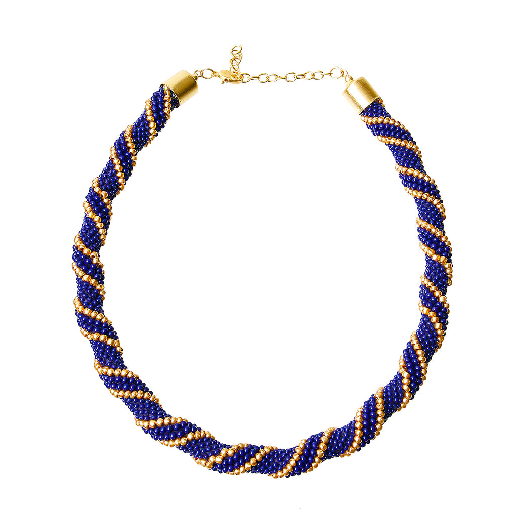 Crochet Rope Bead Necklace