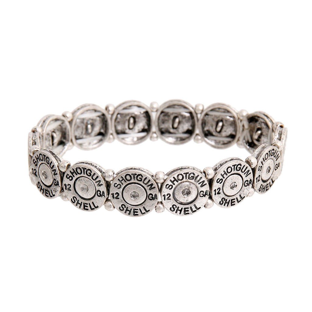 Burnished Silver Shotgun Bracelet