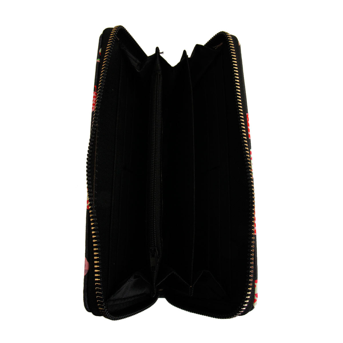 Black Apple Designer Woven Wallet