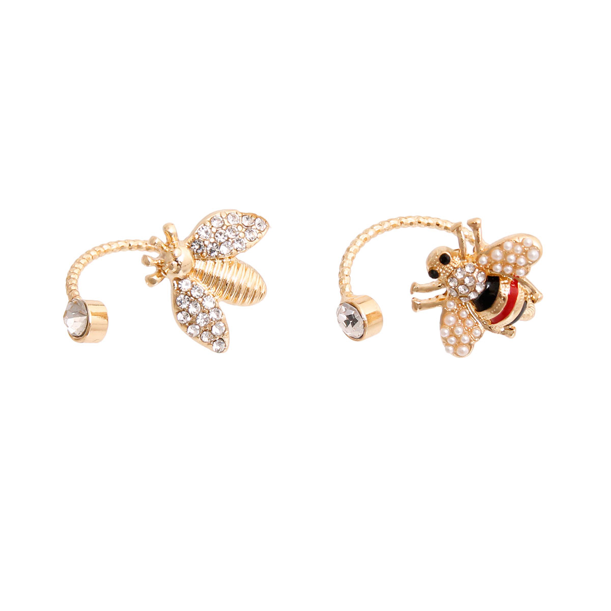 Designer Style Gold Bee Wrap Ring Set