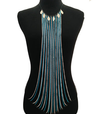 Blue and Black Body Chain